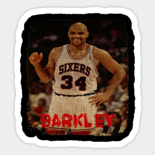 Charles Barkley Vintage Sticker